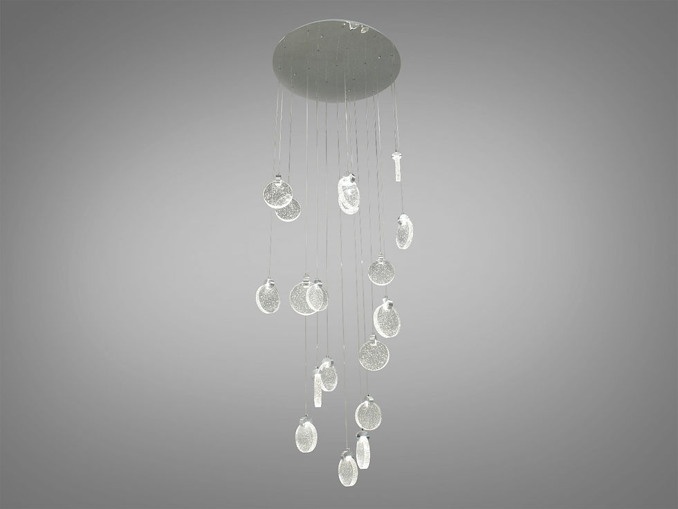 Сучасна світлодіодна люстра підвіс