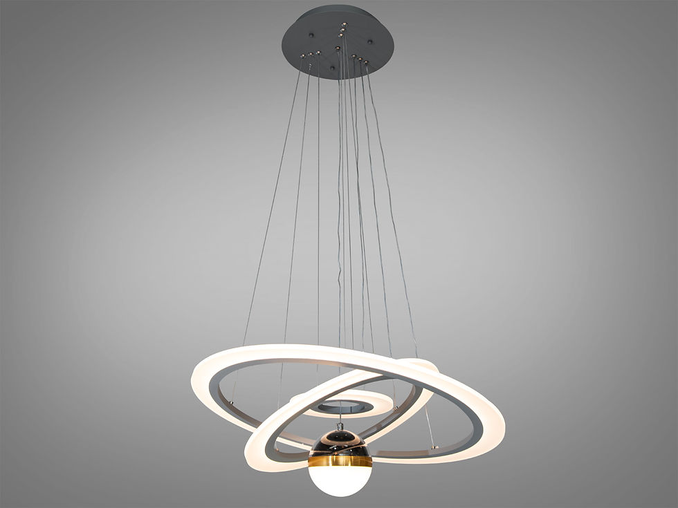 Підвісна світлодіодна люстра з додатковим підсвічуванням