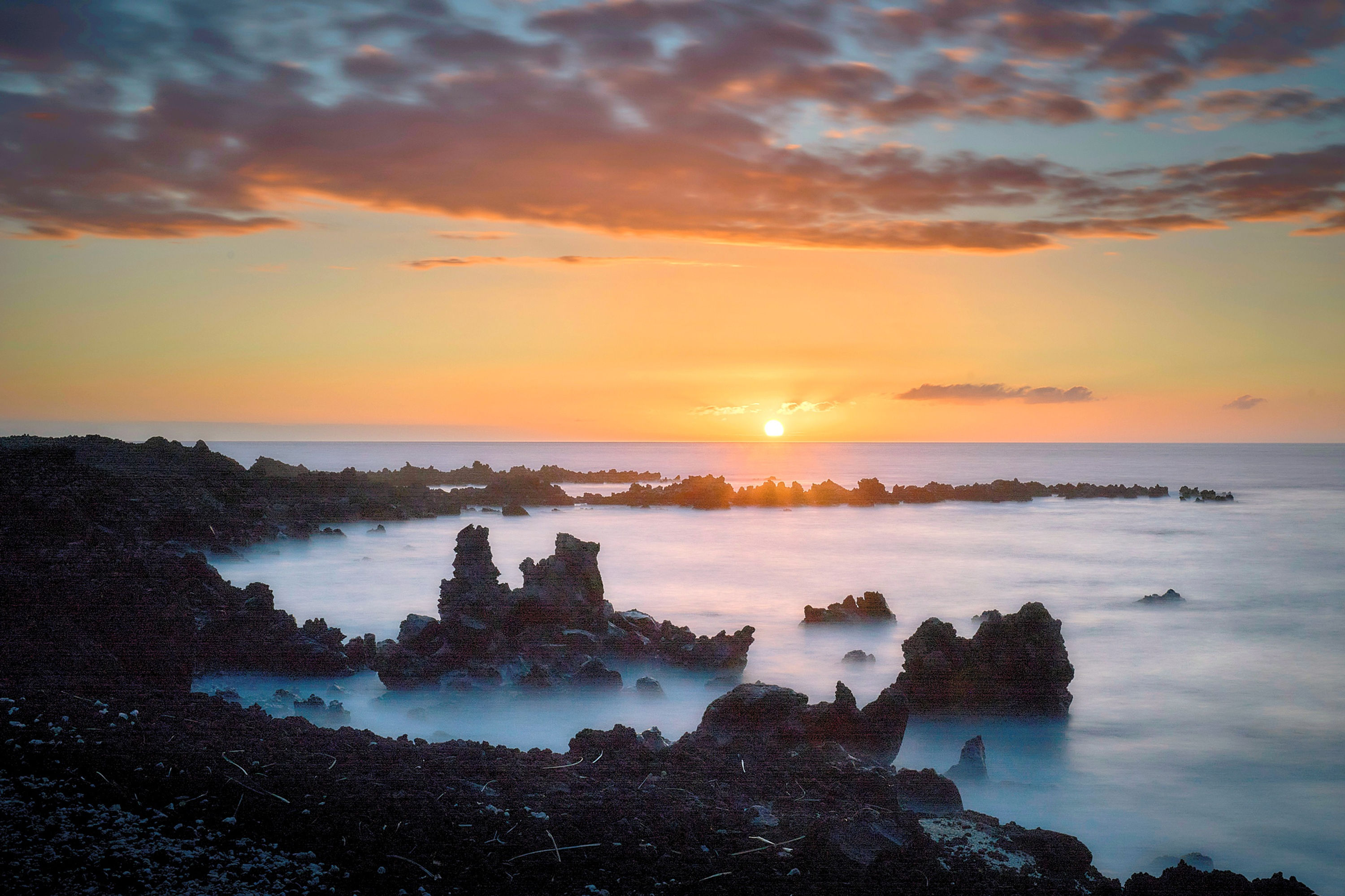 Sunset Over Calm Seas at Luluhala Point