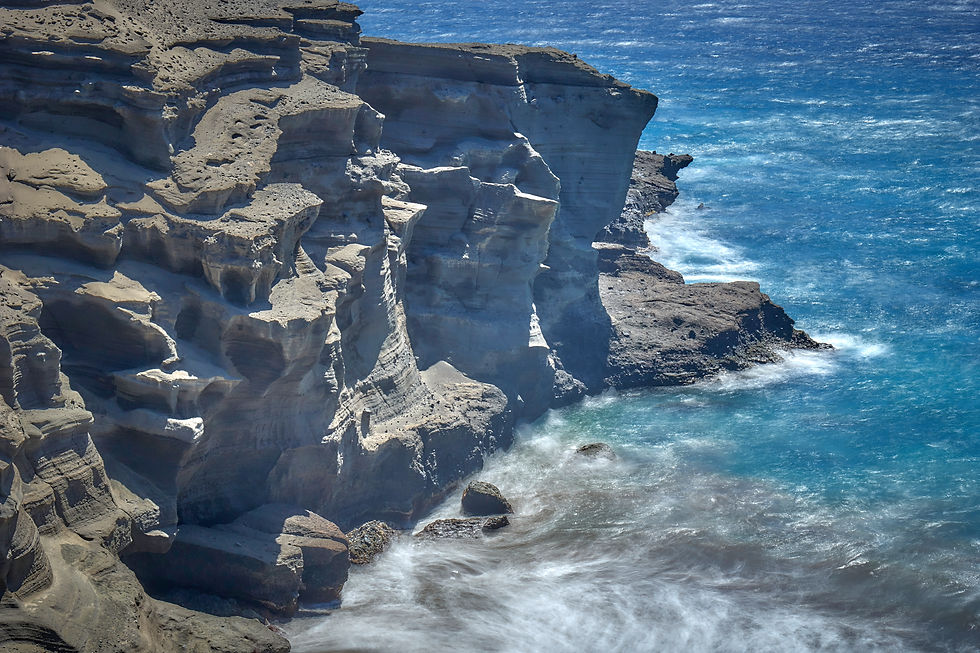 Cliffs above Green Sand Beach by Thomas Upton