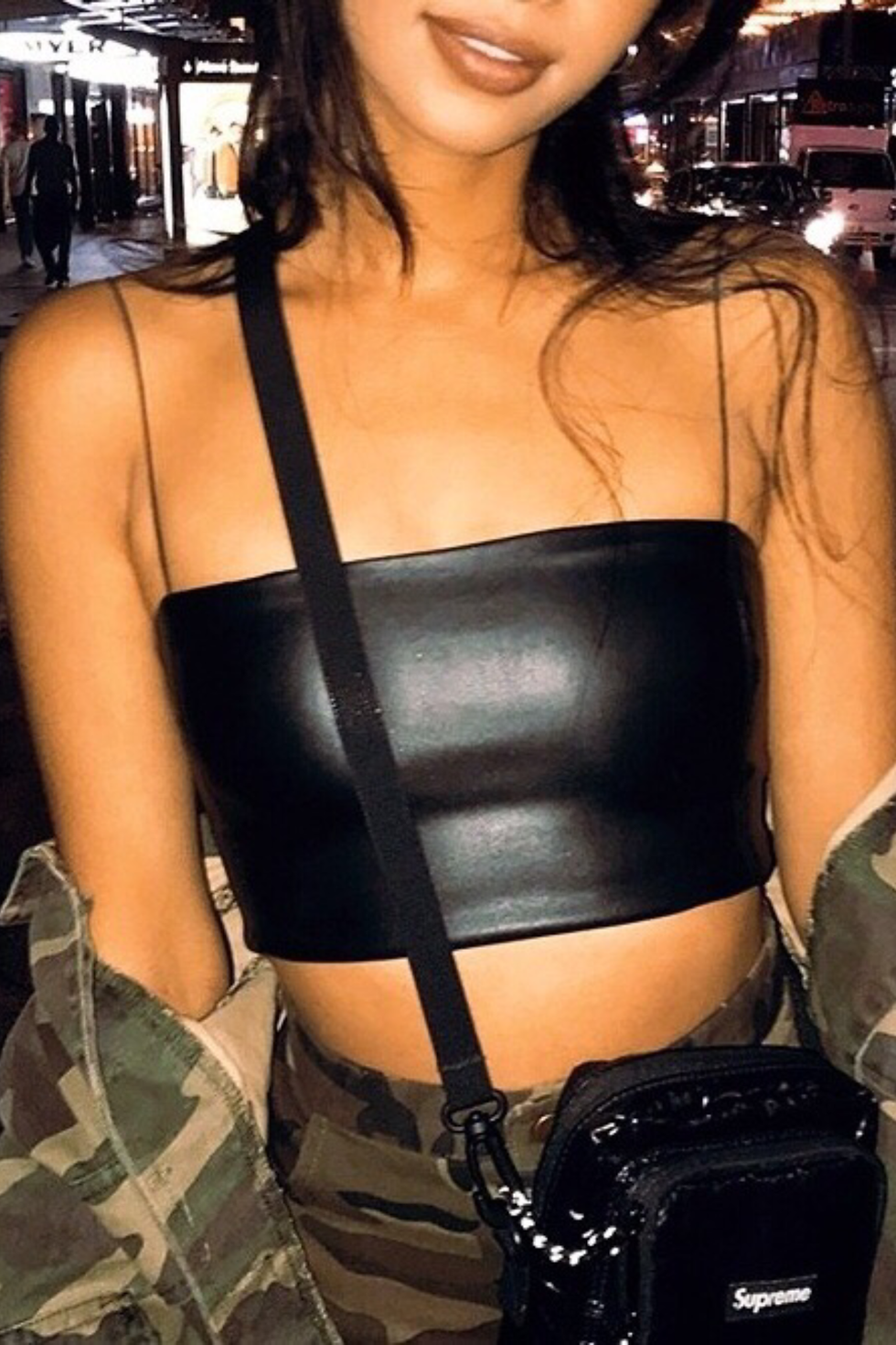 Thumbnail: Faux Leather Tube Top