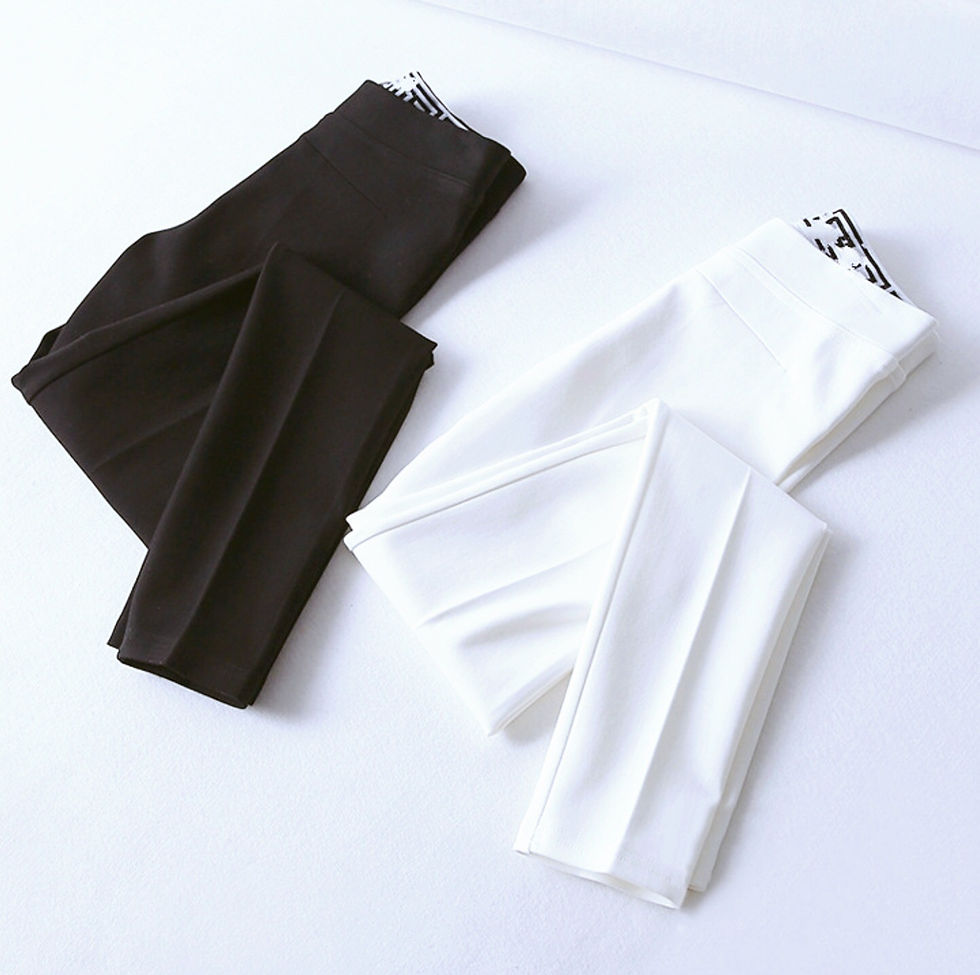 Thumbnail: Minimal Chic Stretch Trousers