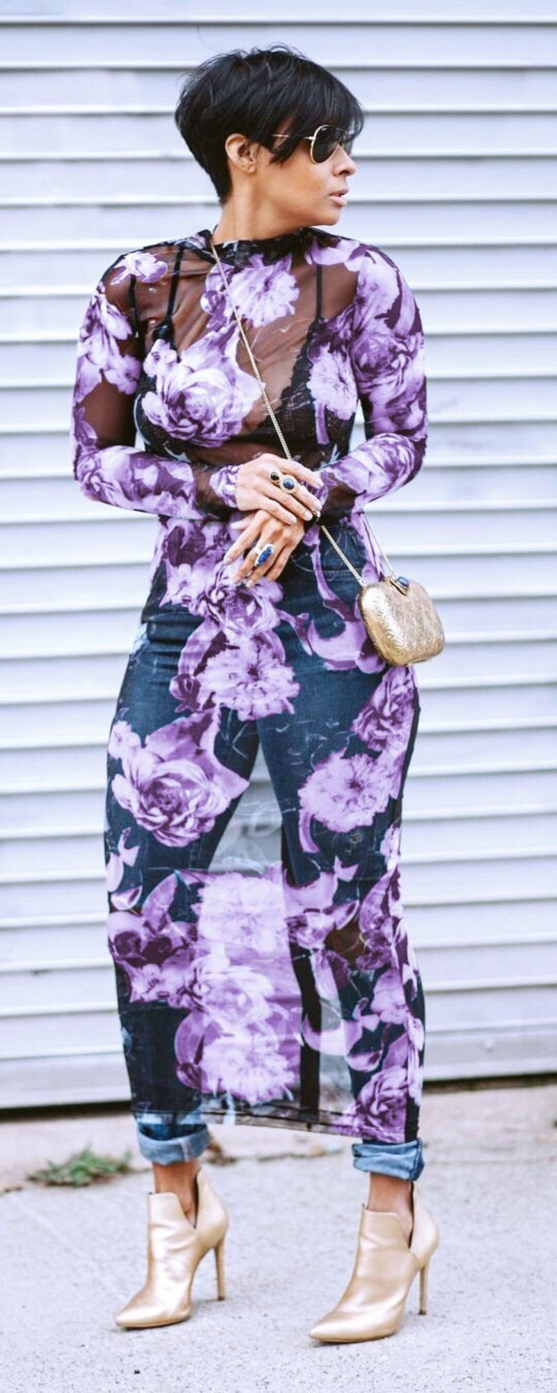 Thumbnail: Sheer Floral Maxi Top