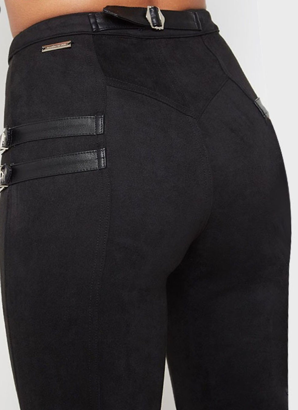 Thumbnail: Suede Skinny Stretch Pants