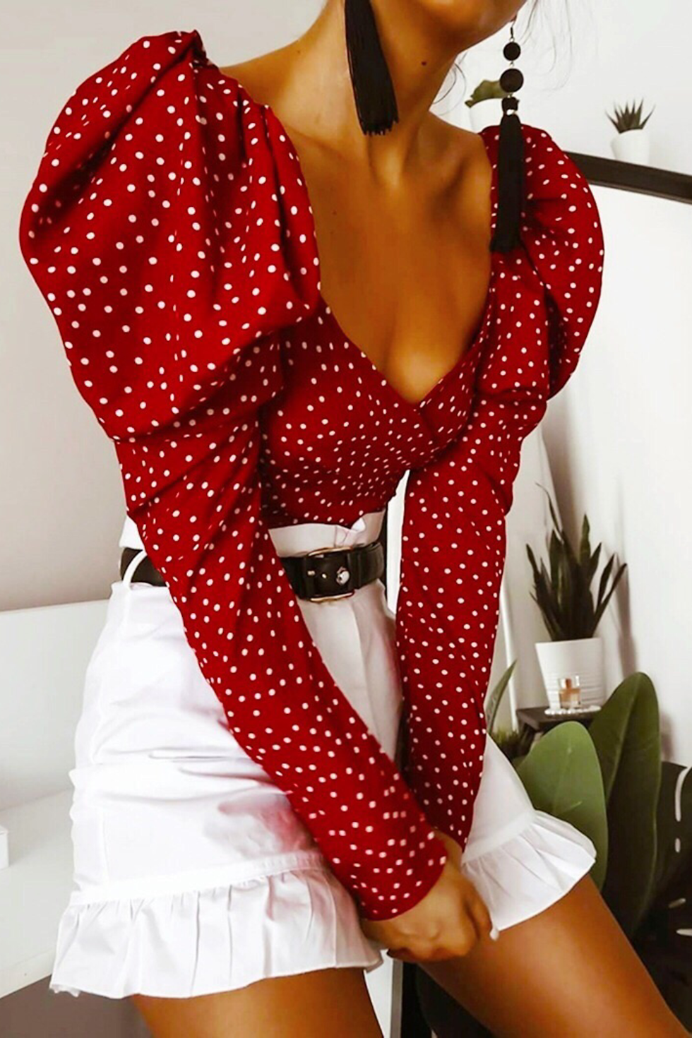 Thumbnail: Polka Dot Crop Top