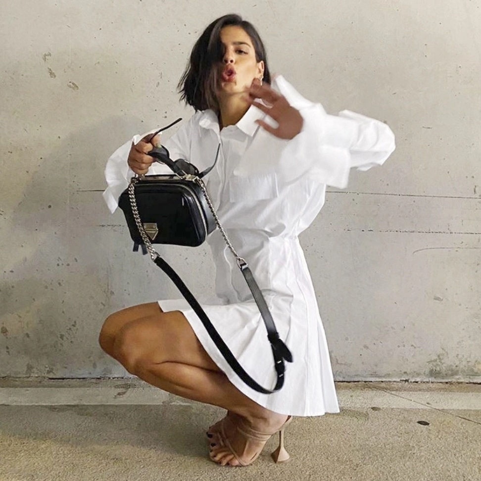 Thumbnail: Bandage Mini Shirtdress