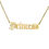 Thumbnail: Old English Font Name Necklace-18K Gold Plated 925 Sterling Silver