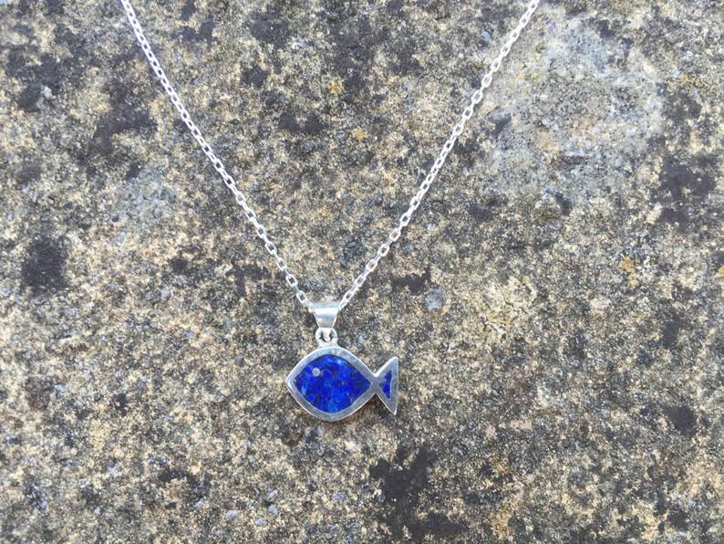 Thumbnail: Fish Necklace 925 Sterling Silver