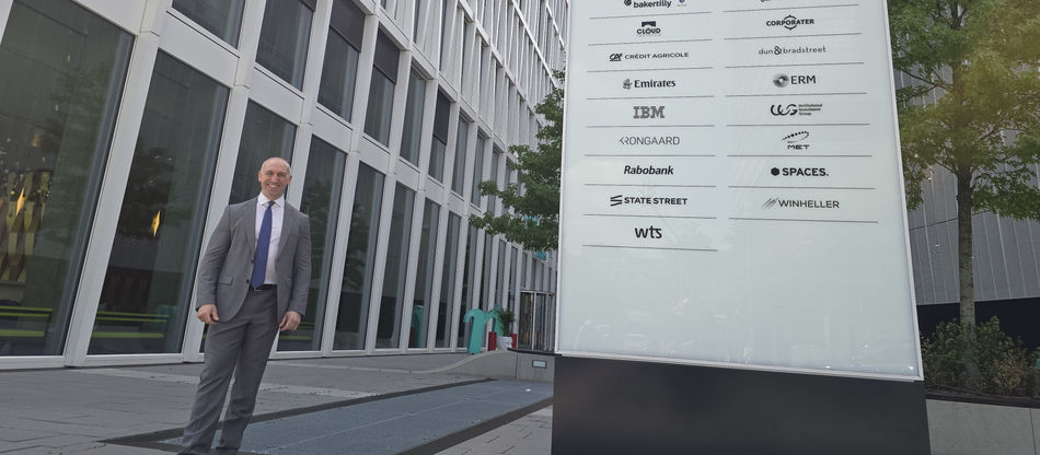 Man standing at an office