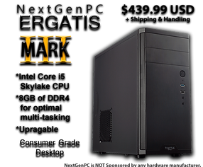 NextGenPC - ERGATIS Mk. 3 Z170 Entry-Level