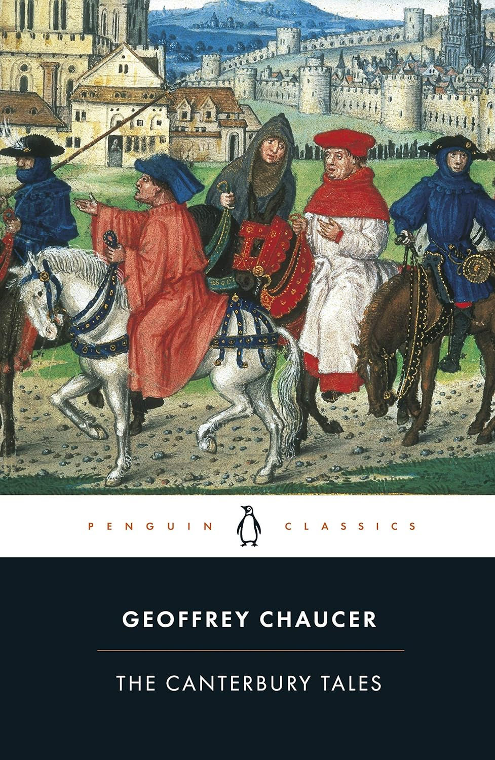 The book cover of a classic: The Canterbury Tales