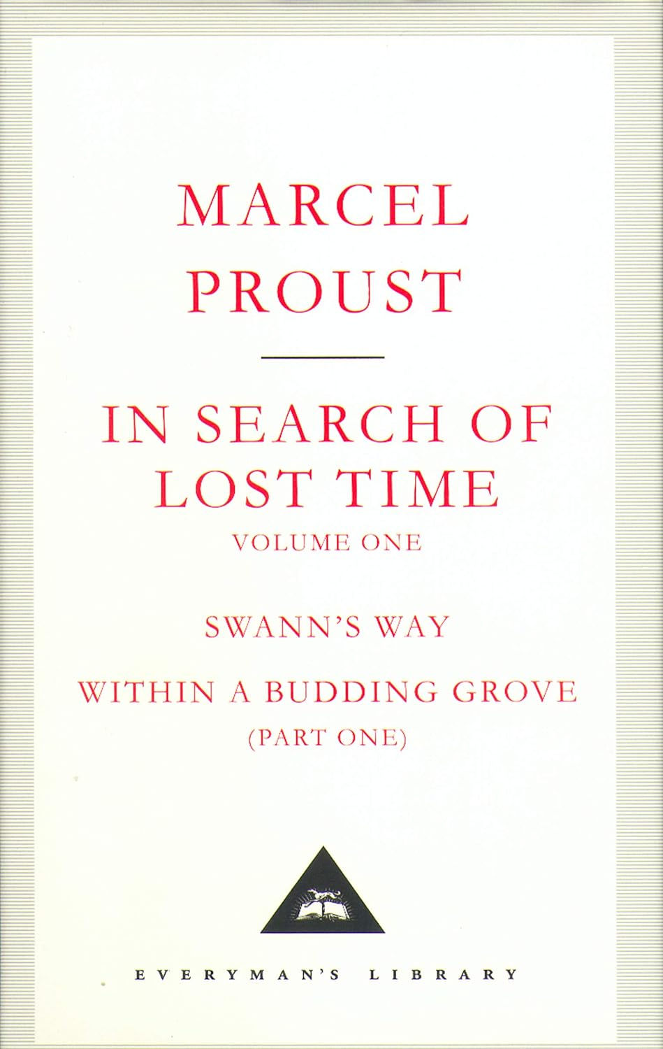 The book cover of a classic: In search of lost time