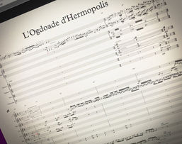L'ogdoade d'Hermopolis, partition d'Eric Bettens