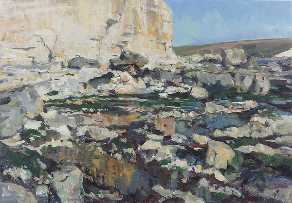 Tom Benjamin 0684 Rockpools 1 oil on linen 28 x 40 inches 2021 .jpg