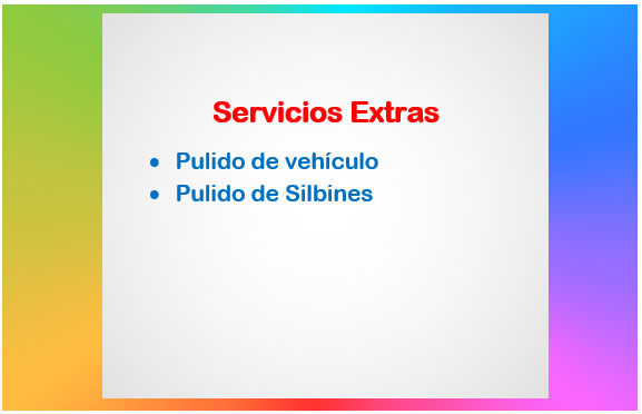 Servicios Extras