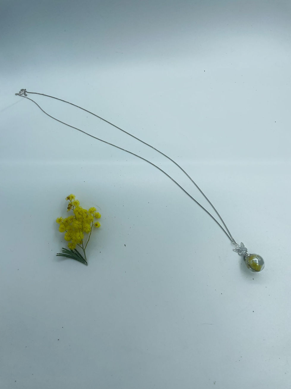 Miniatura: Collana Mimosa 65 cm in Vetro e Ag925