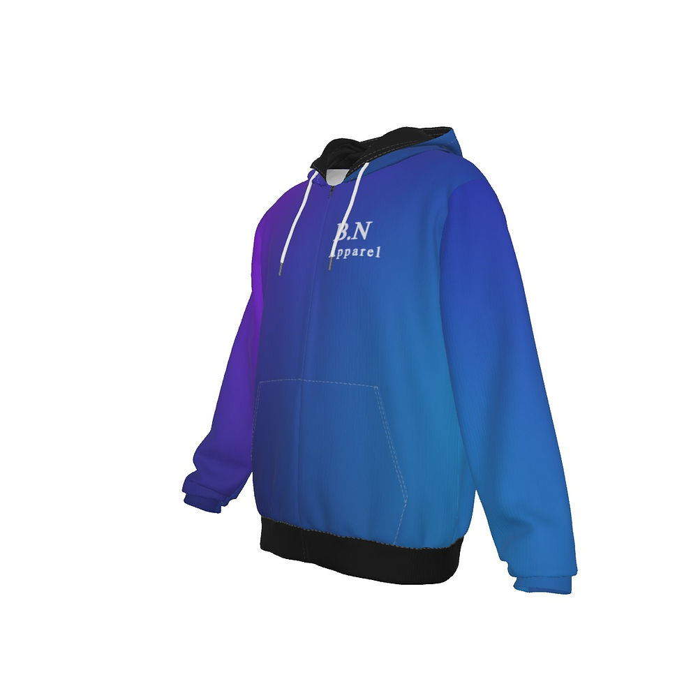 Thumbnail: Billiard Nation. Purple gradient paint splatter Zip up hoodie.
