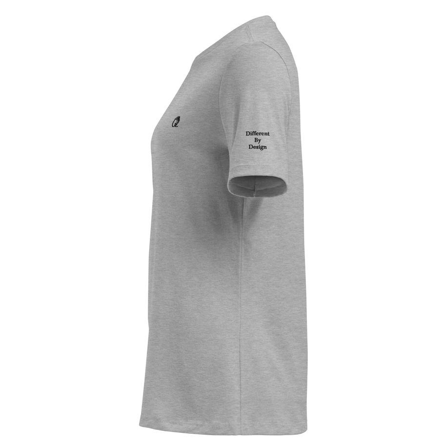 Side view of Different by Design Embroidered Women’s T-Shirt