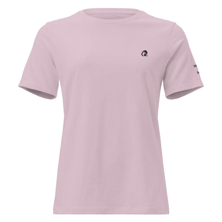 Pink Different by Design embroidered women’s t-shirt