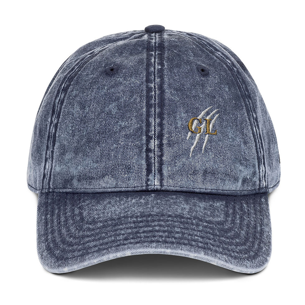 Start Anyway Washed Cotton Twill Dad Cap with claw logo