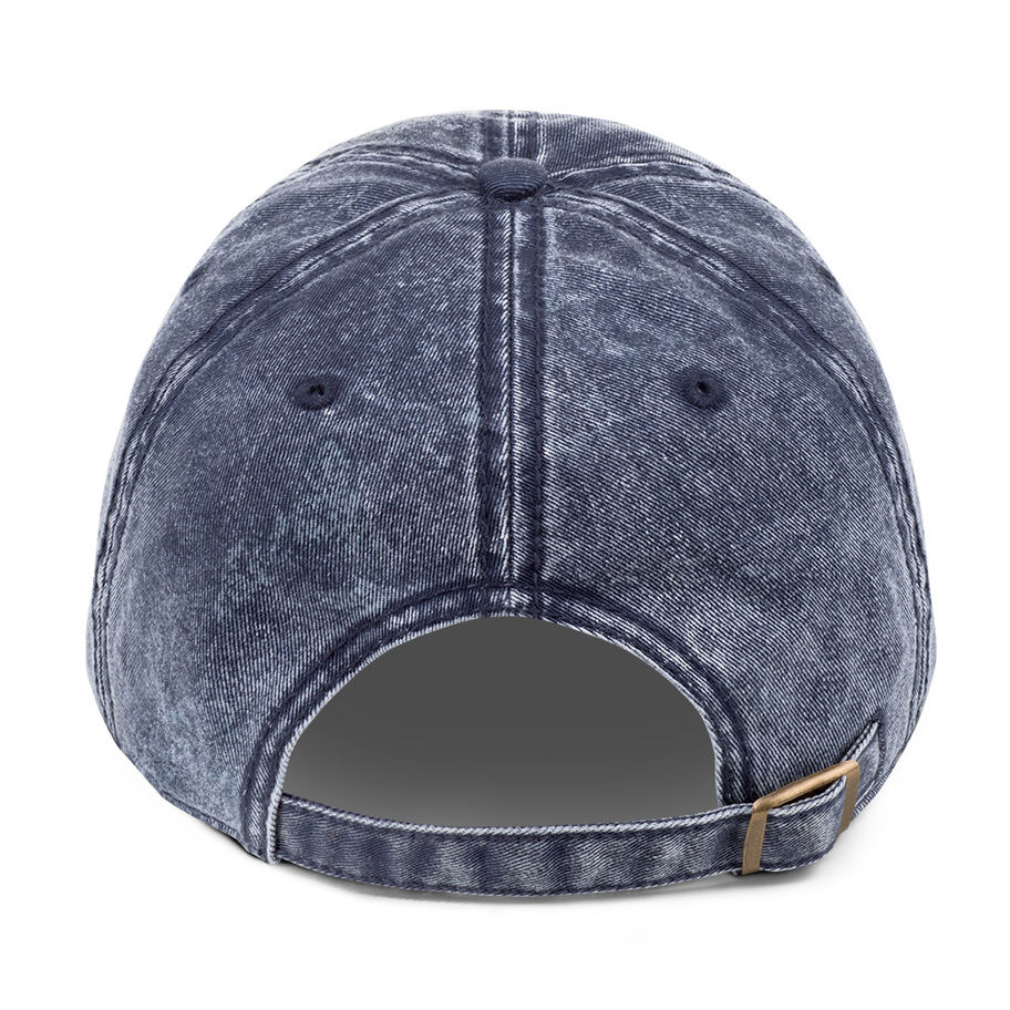Back view of Start Anyway washed cotton twill dad cap