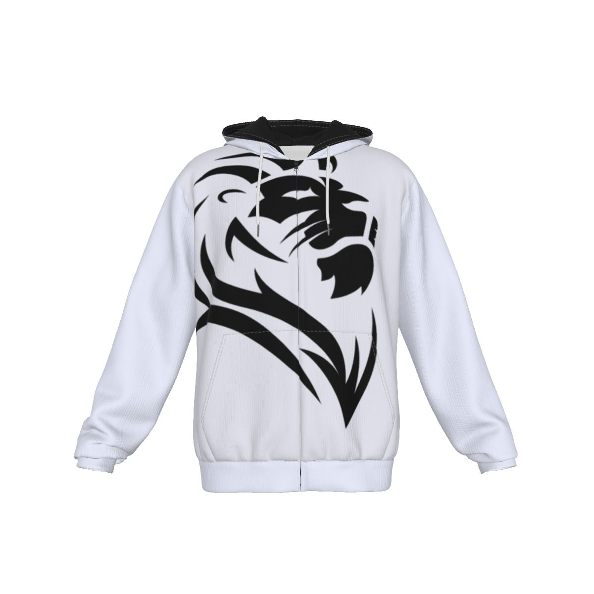 Gracie Lion Brazilian Jiu-Jitsu Heavy Fleece Zip Up Hoodie