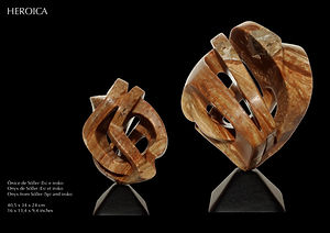 HEROICA stone sculpture by Mallorca based artist Patrick Guino
