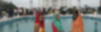 Three African Amerian women visiting India