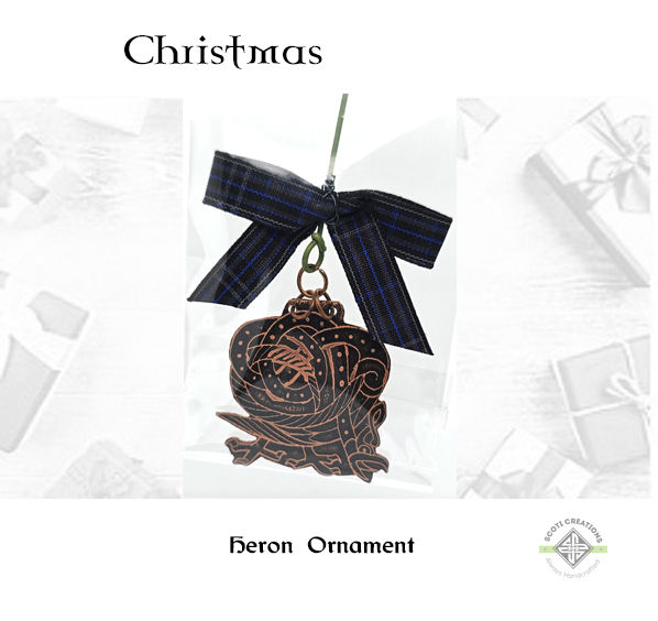 Tree Ornament Celtic Heron