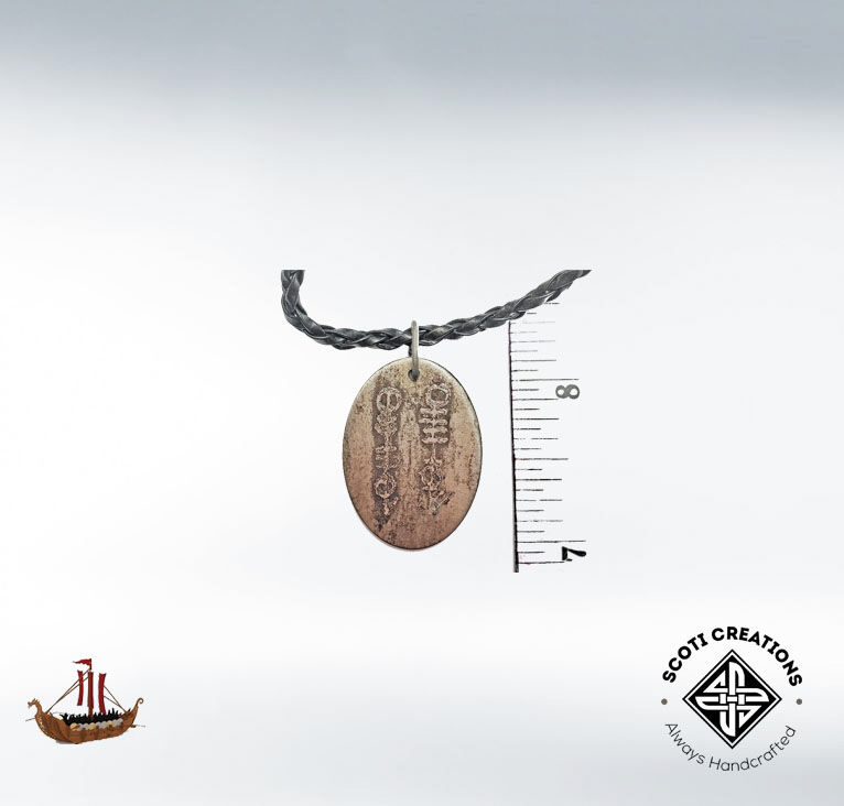 Thumbnail: Viking Necklace, Norse Icelandic Staves Necklace