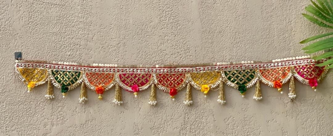 Colourful gota toran