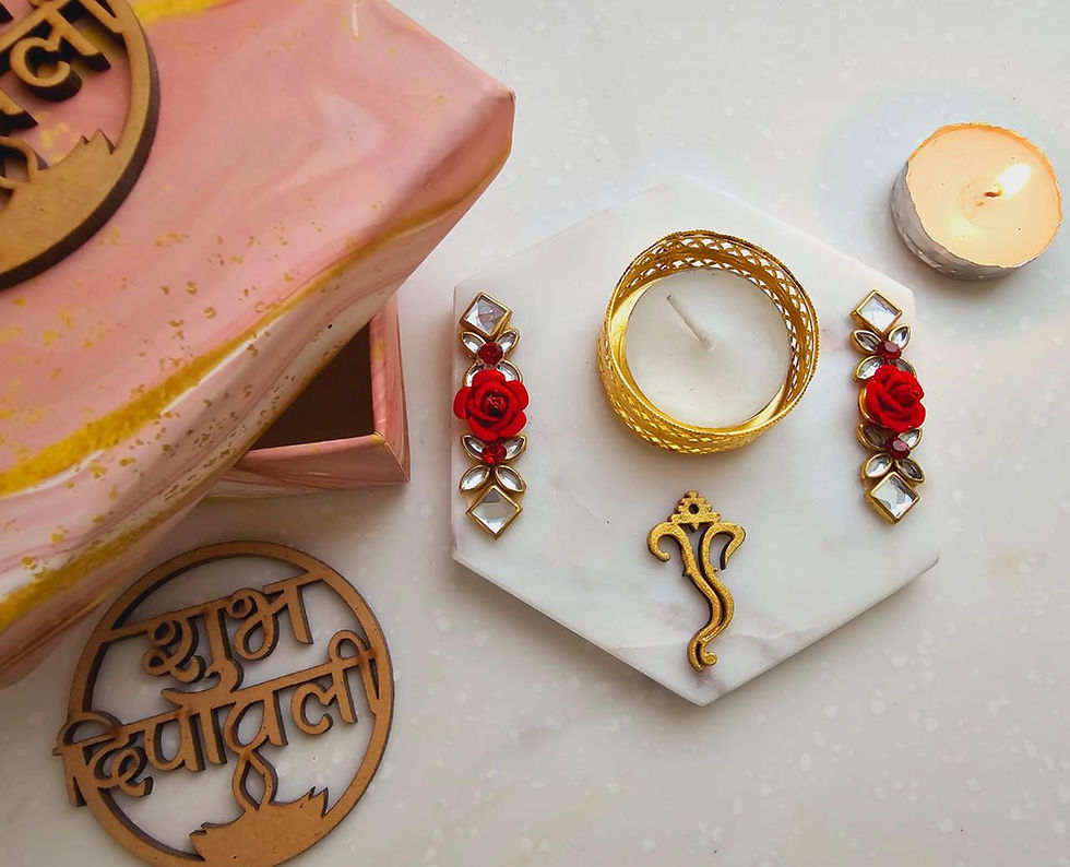 Gecagon Marble T light