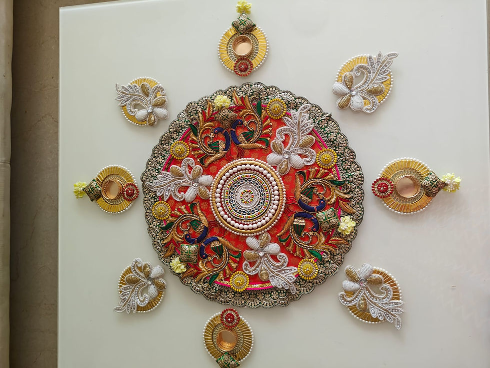 Thumbnail: Rangoli in side frills