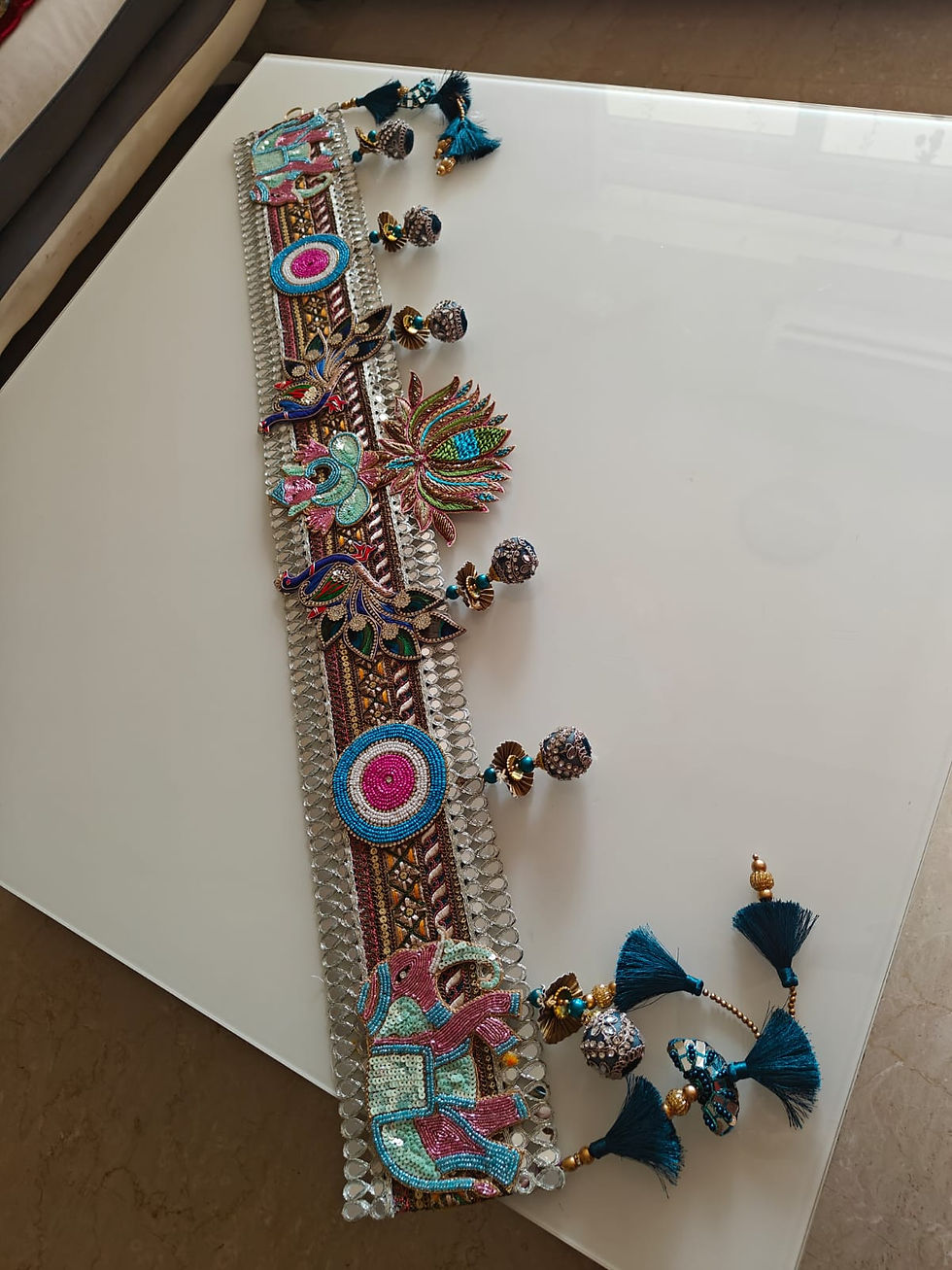 Thumbnail: Ganpati with lotus and peaceful peacock