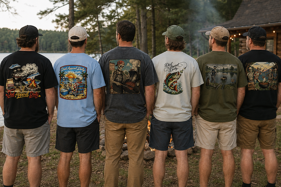 Dads Camping with Dad Apparel Daily Shirts