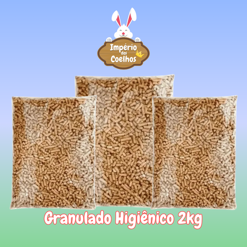 Granulado Higiênico 2kg | Império dos Coelhos