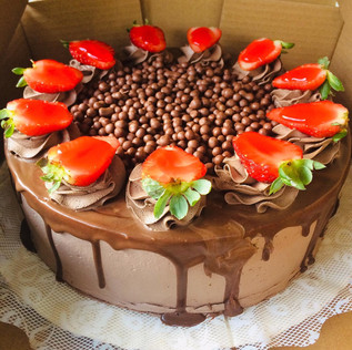 Morango com chocolate