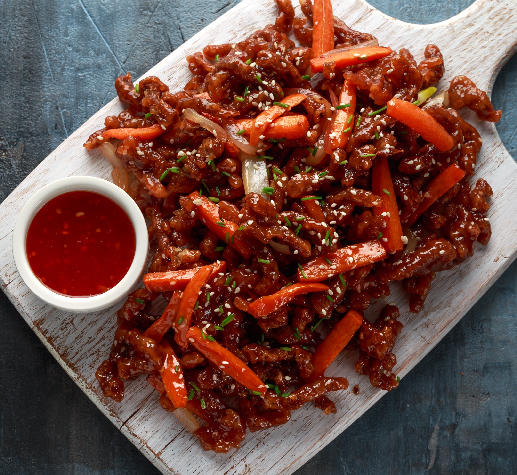 Arranged Food and Objects