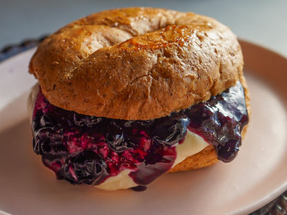 Blueberry Shortcake French Toast Bagel