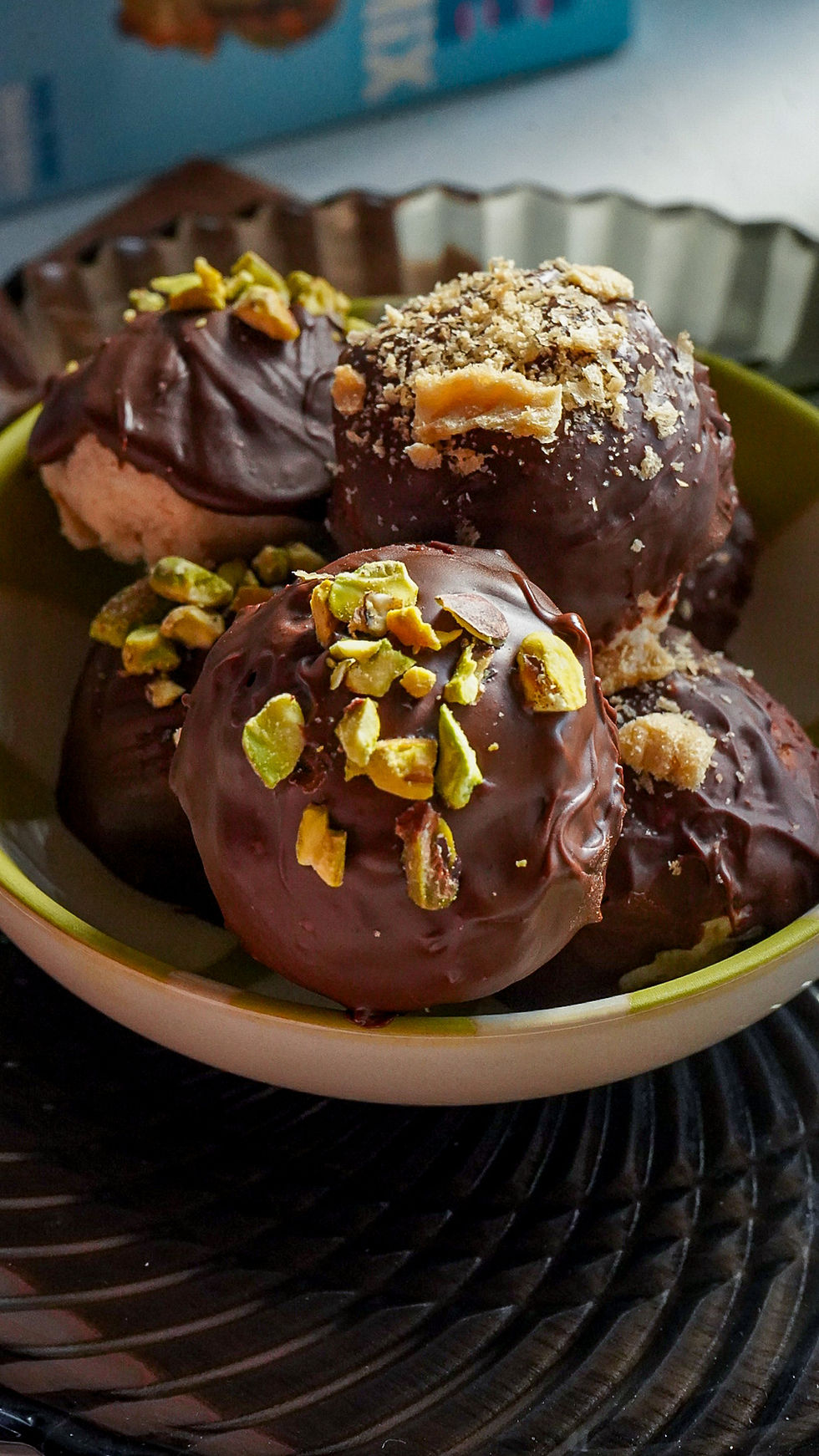 Protein Cannoli Truffles