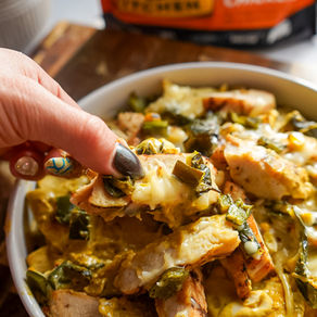 Poblano Pepper Creamy Nachos