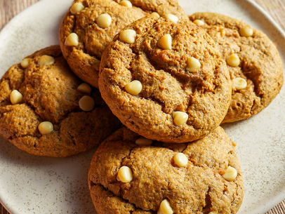 White Chocolate Miso Pumpkin Cookies