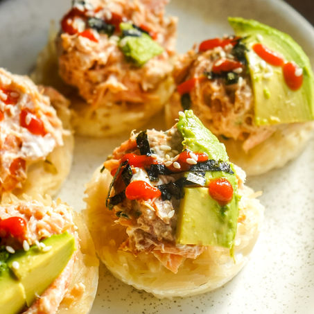 Crispy Rice Bites with Salmon