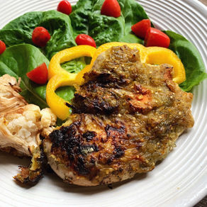 Creamy Jalapeño Air Fried Chicken (Keto, Paleo, Whole 30)