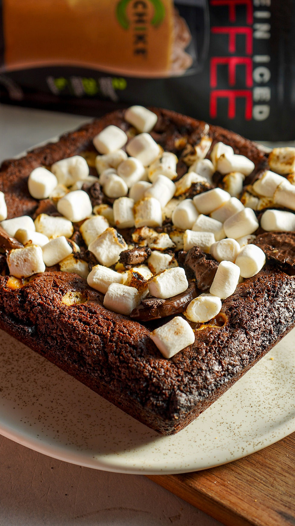 Peppermint Mocha Marshmallow Brownies