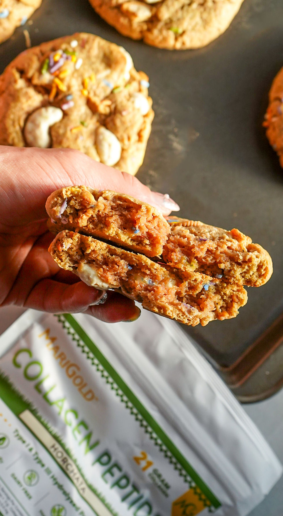Birthday Cake Horchata Loaded Cookies