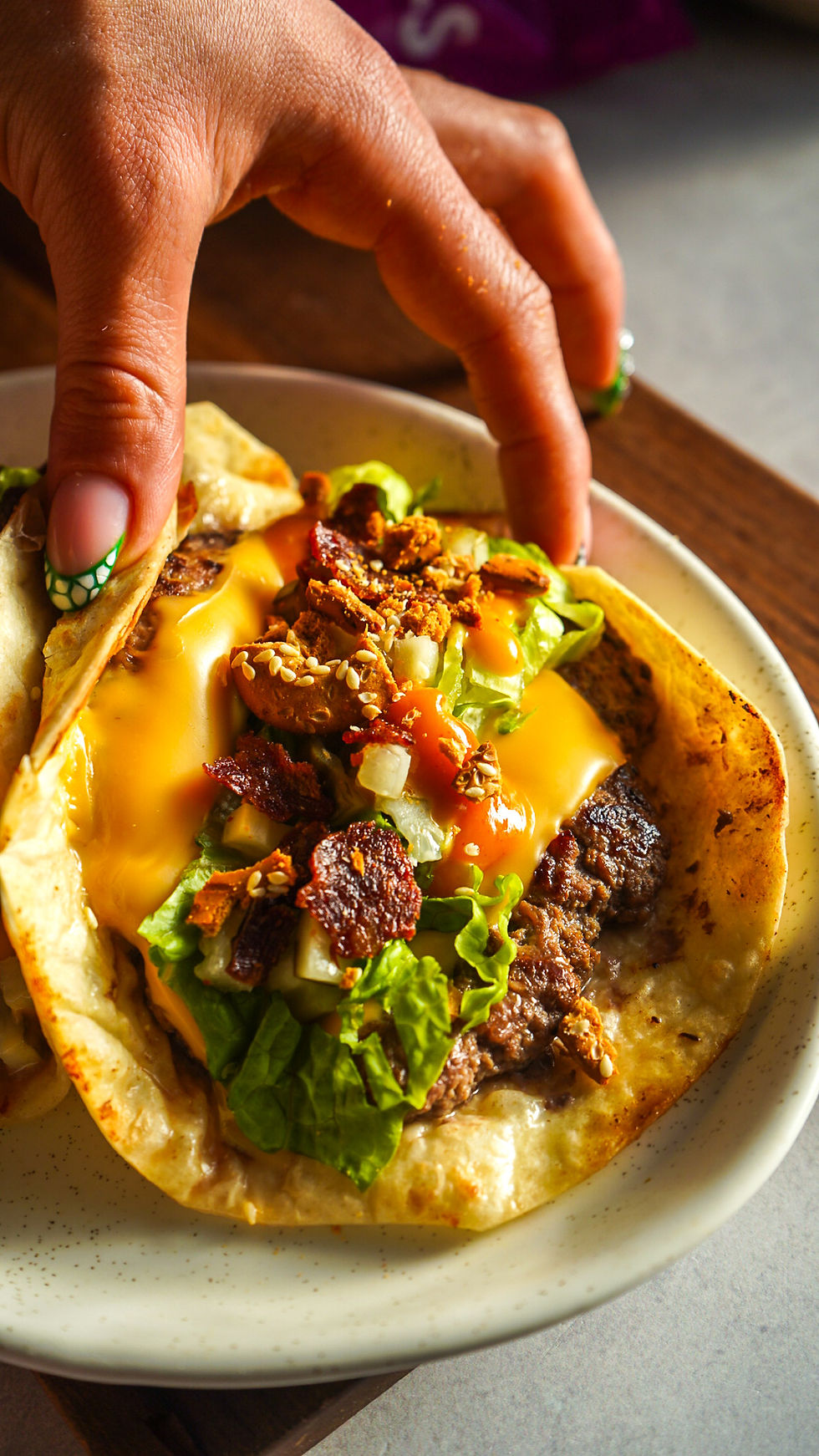 Special Burger Smashed Tacos