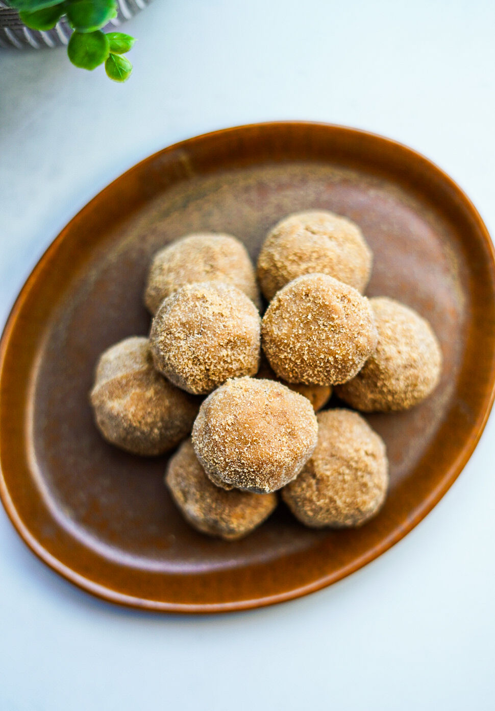 Churro Caramel Protein Truffles
