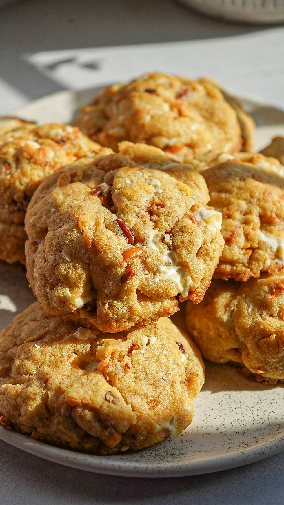 Salted White Chocolate Coconut Cookies