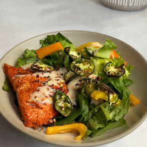 Air Fried White Queso Salmon